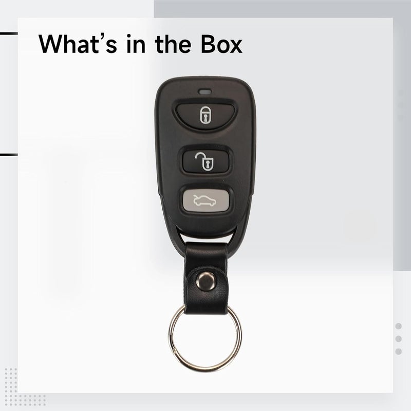 Elantra Tucson Cerato Car Key Shell Replacement, 4-Button Key Fob Shell, with Alloy Buckle - Image 4