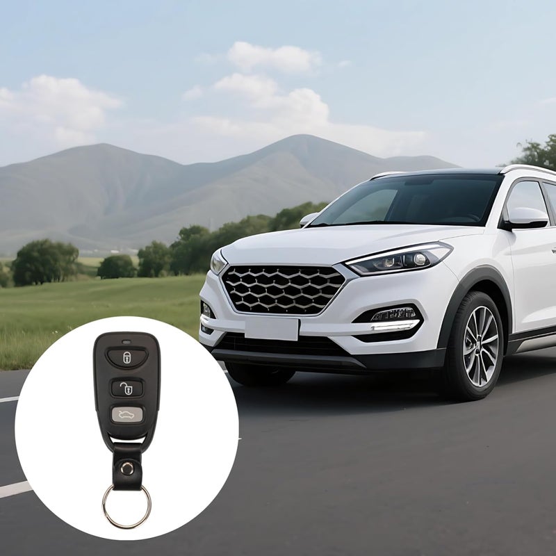 Elantra Tucson Cerato Car Key Shell Replacement, 4-Button Key Fob Shell, with Alloy Buckle - Image 3