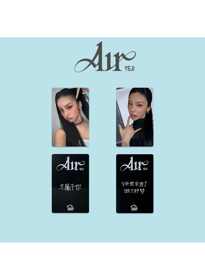 NIBEMINENT 2 قطع كيبوب ITZY - بطاقة لومي YEJI المنفردة AIR STARRIVER لهدايا مجموعة المعجبين - Image 1