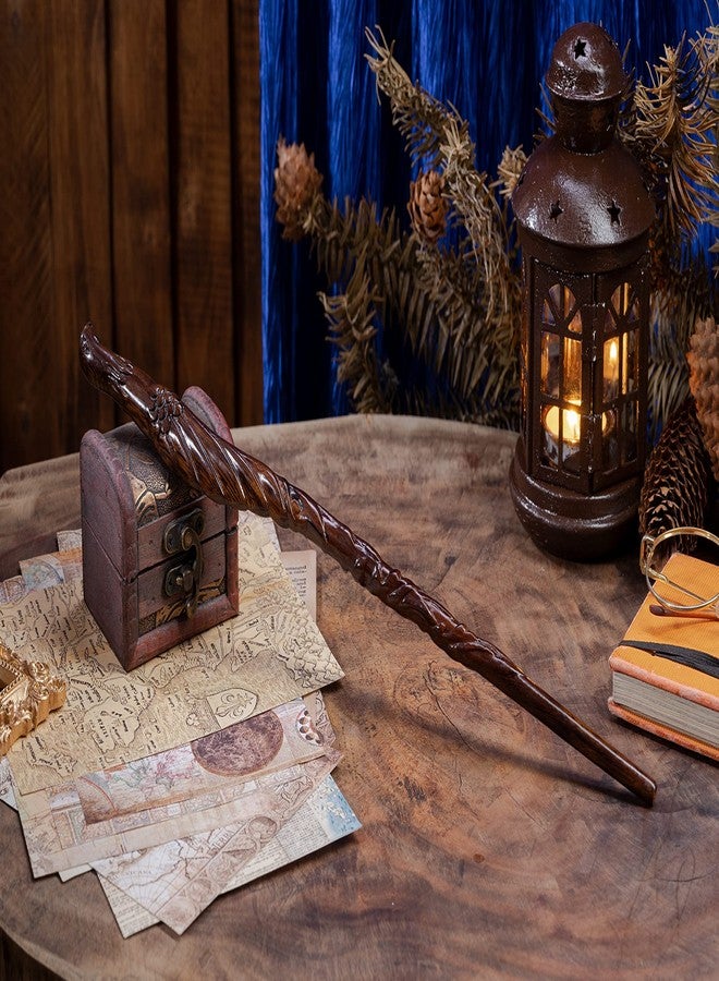 Handicraftviet Hand Carved Wooden Bird Wands 15 Inch for Witchcraft Collectible and Cosplay Magic Wand Gift for Children and Adults on Halloween, Christmas, Birthday Party - Image 4