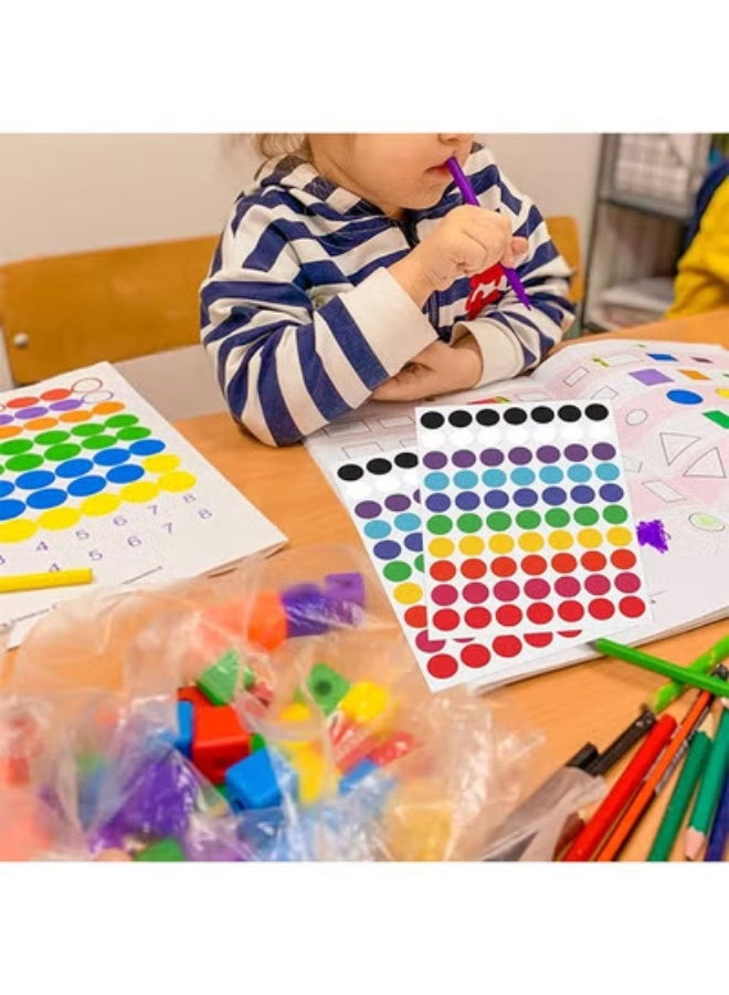 fantasize 1260Pcs Coloured Dot Stickers Round Sticker Coded Label Sticker, Self-Adhesive Coding Circle Dot Stickers, 0.75 inches Round Colored Label Stickers for School Item Classification - Image 5