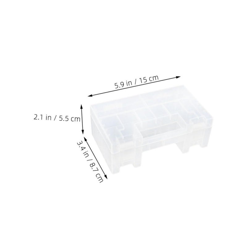Battery Storage Box Organizer For AA AAA Batteries 2 Pack Clear Plastic - Image 3