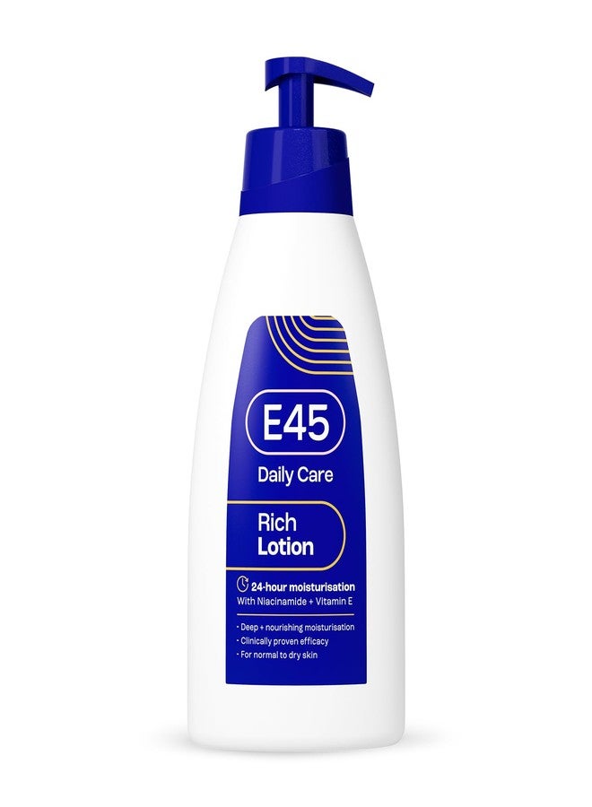 E45 Rich 24 Hours Moisturising Lotion, 400 ml - Image 1