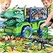 BLmukce Dinosaur Truck for Kids 24 Dinosaur Action Figure Toys for Toddler 35 with 8 Dinosaur Figures Play Mat Egg Tree TRex Transport Car Carrier Birthday Gifts Toys for Boys 2 3 4 5 6 Year Old - Image 4