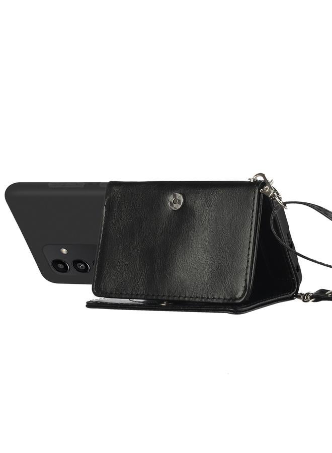 S-TOP Case For Samsung Galaxy A54 5G Crossbody Lanyard Wallet Card Bag Phone Case - Image 4