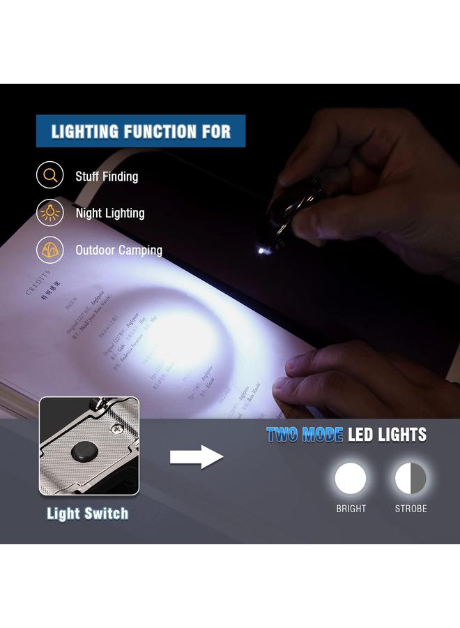 الأزرق جي دبليو سلسلة مفاتيح SOMGEM الإبداعية مصباح يدوي لسلسلة مفاتيح السيارة مع وضعين أضواء LED 2 في 1 اكسسوارات خاتم لحقيبة ظهر مكتبية سحر المحفظة، هدية رائعة للرجال أو النساء - Image 3