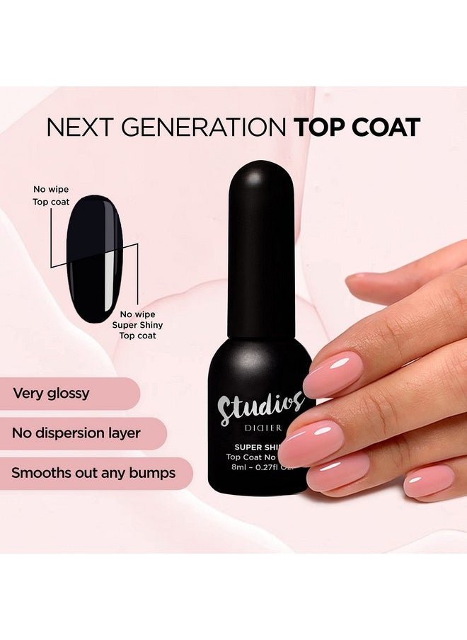 DIDIER LAB - Premium Top Coat Gel Polish Set Super Shiny For Uv Gel Nail Polish No Wipe Gel Top Coat Nail Gel Polish Gel Nails Extra Shine Smooths Nail Irregularities Long Lasting - Image 1