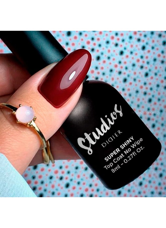 DIDIER LAB - Premium Top Coat Gel Polish Set Super Shiny For Uv Gel Nail Polish No Wipe Gel Top Coat Nail Gel Polish Gel Nails Extra Shine Smooths Nail Irregularities Long Lasting - Image 1