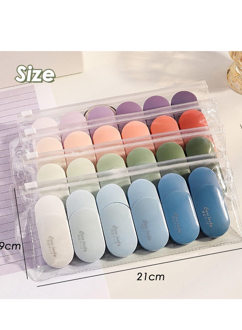 Generic 6 PCS Correction Tape,Gradient Color Portable Mini Correction Tape,Smooth And Easy To Use Applicator, Correction Tape Is A School Supplies,Office Supplies For Students,Children (Purple)  - Image 2