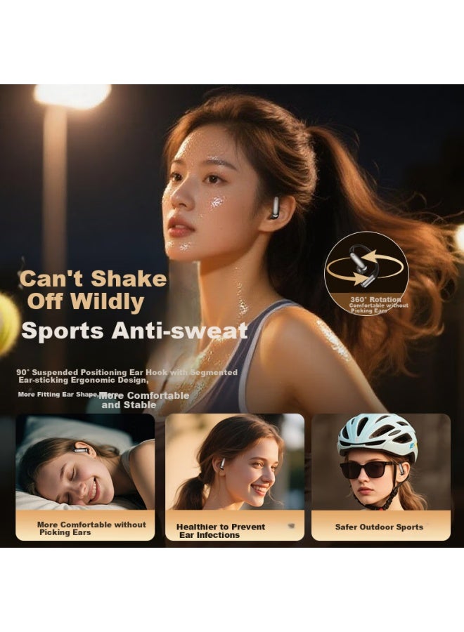 Vikenbone Conduction Bluetooth Earphones Hanging Ear Wireless Open Ear Clip Non-in-ear Sports Music Listening Call Noise Reduction Comfort Zone - Image 3