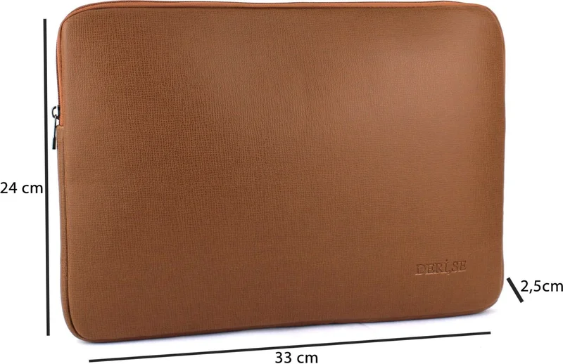 Derise Club Women's Small Size Tan Color 12.9 & 13.1 Inch Compatible Tablet, iPad Case, Macbook and Notebook Bag
