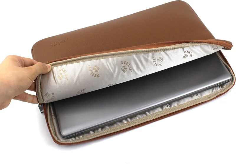 Derise Club Women's Small Size Tan Color 12.9 & 13.1 Inch Compatible Tablet, iPad Case, Macbook and Notebook Bag