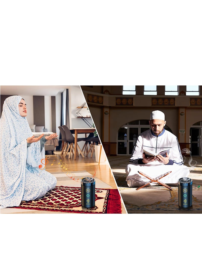 موقد بخور كهربائي عود بخور 2 في 1 مع مكبر صوت للقرآن، جهاز تحكم عن بُعد لصيغة بخور، ناشر عطر للسيارة، المكتب، المنزل، غرفة النوم، غرفة المعيشة، الدراسة، منتجع صحي، SQ-600