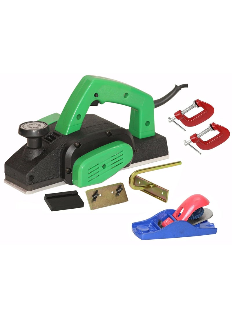 Digital Craft Digital Craft Wood Planer 1400W Machine of Carpentry HighPower MultiFunction Electric Planer Professional Woodworking Machine Electric Planer Machine 82MM2 G Clamp5Inch Hand Planer 