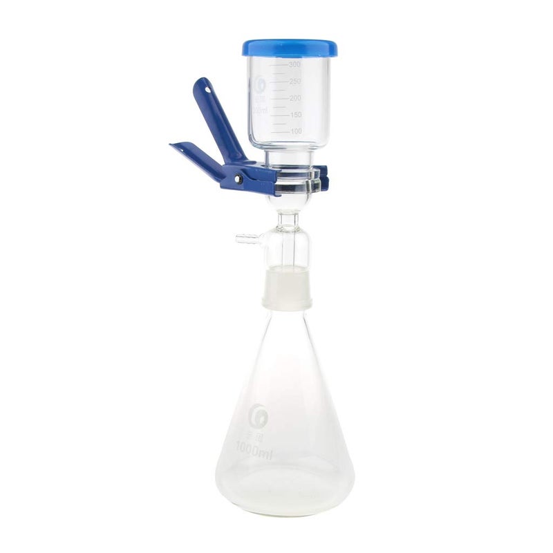 klarako 1000ml Filtration Apparatus Vacuum Unit with Clamp & 50pcs Nitrocellulose Water Filter Membranes 0.22um - Image 5