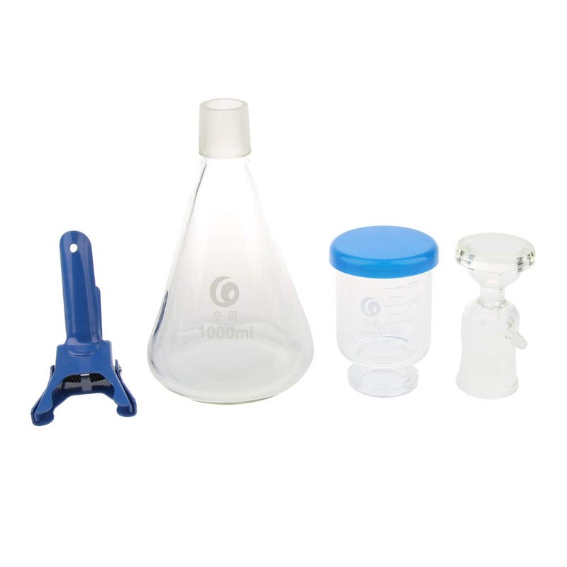 klarako 1000ml Filtration Apparatus Vacuum Unit with Clamp & 50pcs Nitrocellulose Water Filter Membranes 0.22um - Image 4