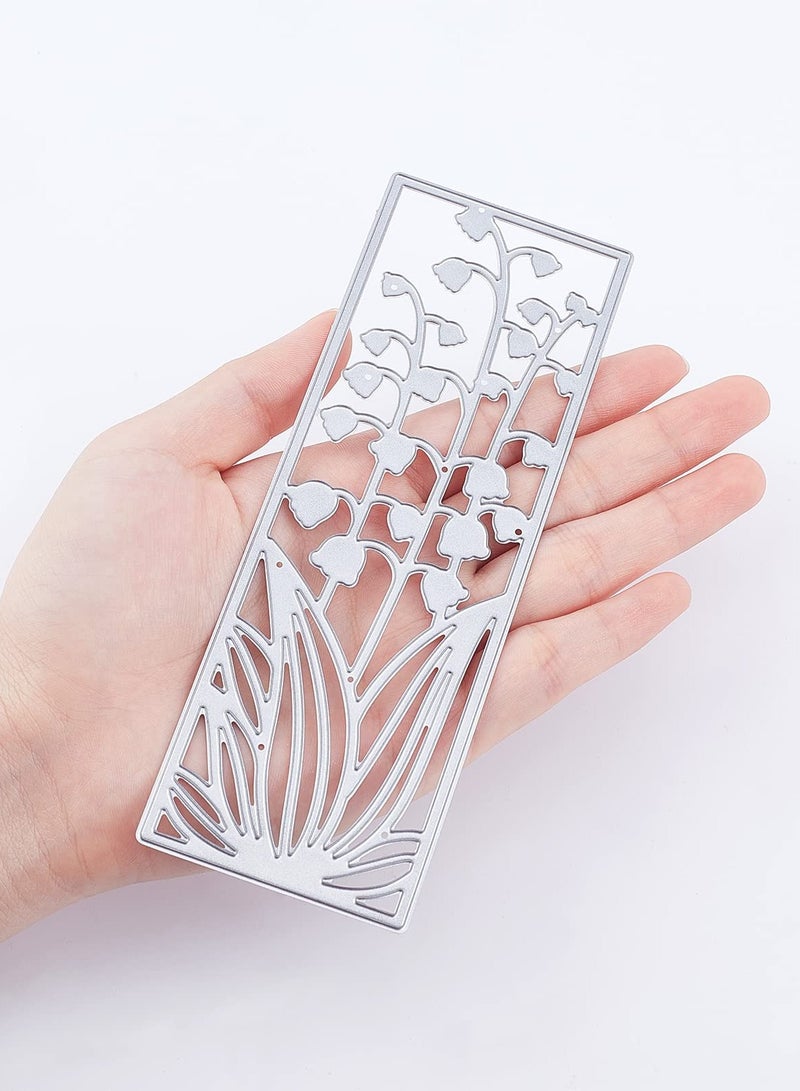 KASTWAVE 4 Pcs Metal Flower Frame Cutting Dies for Card Making Embossing Stencil Die Cuts for Scrapbooking DIY Flower Bookmark Card Decoration - Image 3