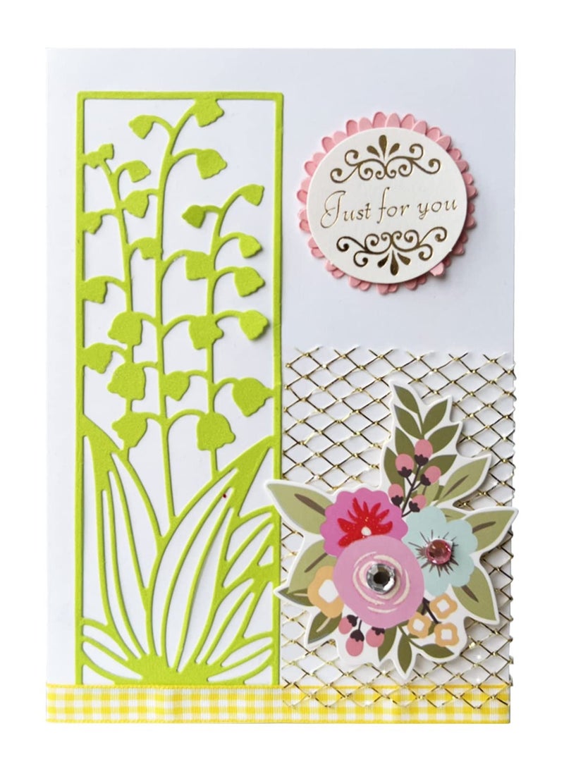 KASTWAVE 4 Pcs Metal Flower Frame Cutting Dies for Card Making Embossing Stencil Die Cuts for Scrapbooking DIY Flower Bookmark Card Decoration - Image 5