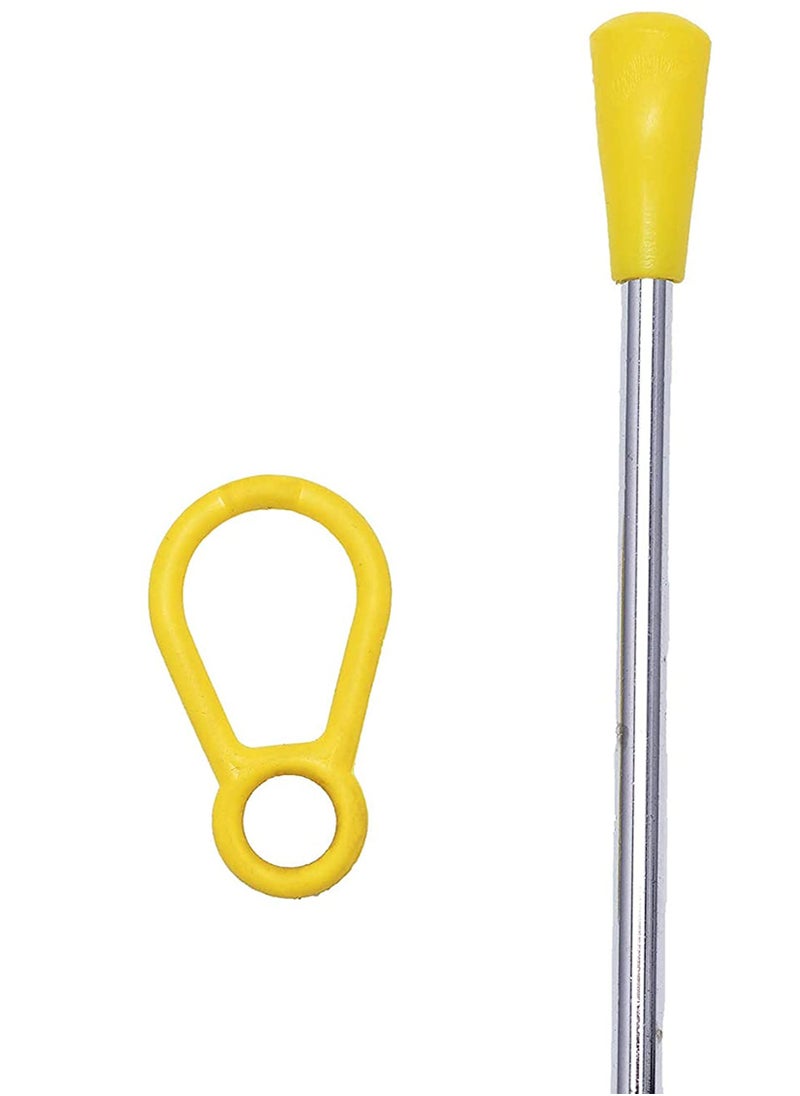 SYOSI - Musical Steel Triangle Percussion Instrument with Striker for Adults Kids Steel Triangle Dinner Bell Small Instruments with Striker 8 Inch - Image 1
