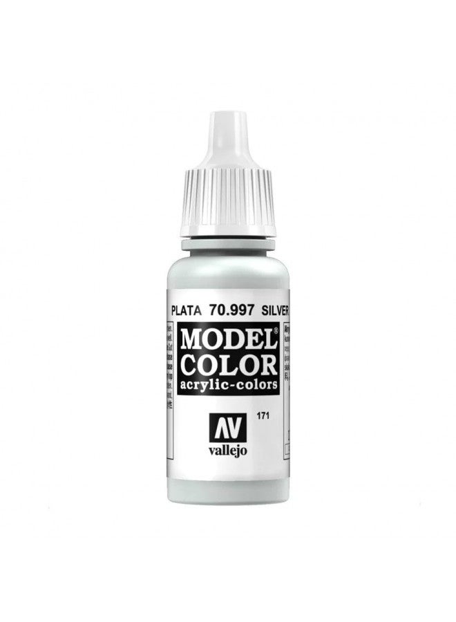 Vallejo Silver Model Color Paint, 17ml - Image 2