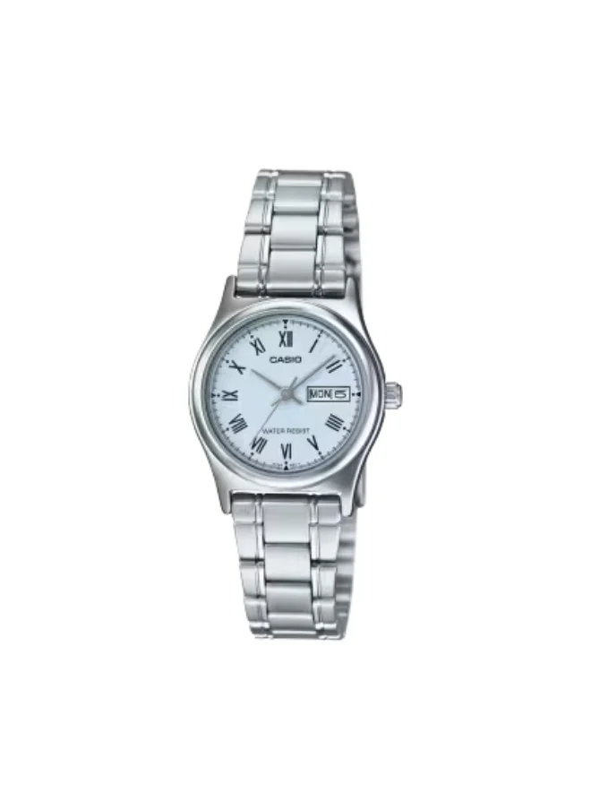 CASIO Women's Stainless Steel Analog Watch LTP-V006D-2B - 25 mm