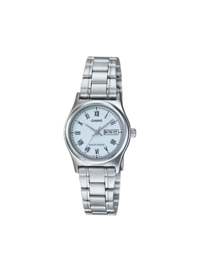 CASIO Women's Stainless Steel Analog Watch LTP-V006D-2B - 25 mm
