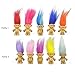 Yintlilocn Mini Troll Dolls PVC Vintage Action Figures Cake Toppers Chromatic Adorable Cute Little Guys Collection School Project Arts Crafts Party Favors 20packA - Image 4
