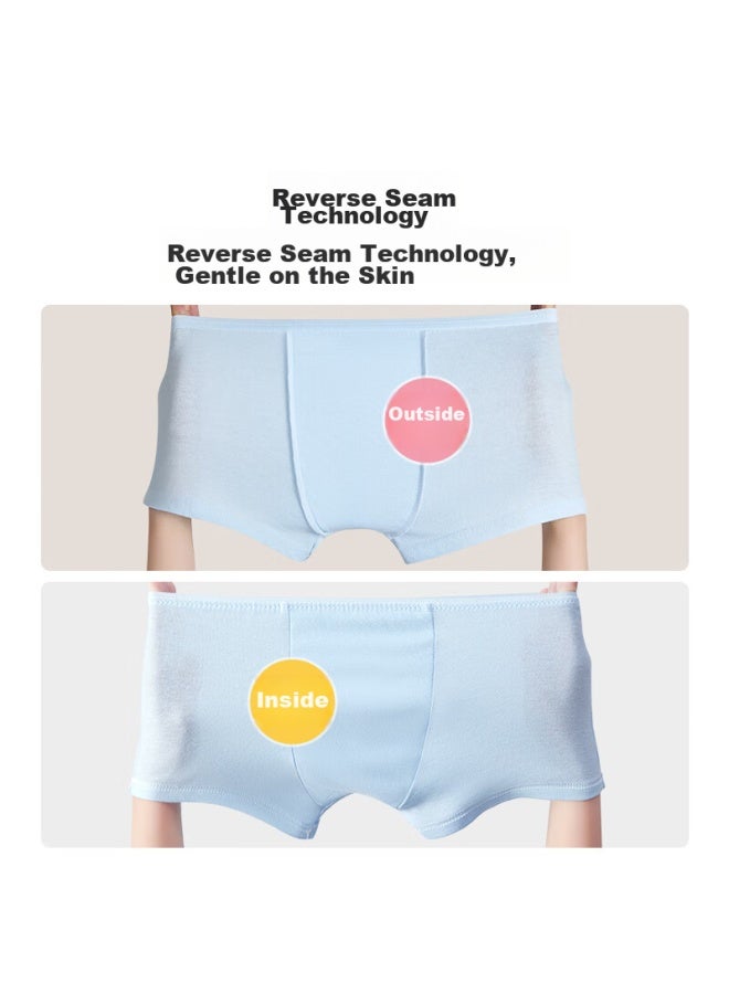 Free Go Freego Children's Disposable Underwear, Pure Cotton, Girls' Elementary School Students, Colorful Boxer Briefs, No-wash, Sterilized, Travel, 10 Pieces, Size L - Image 4