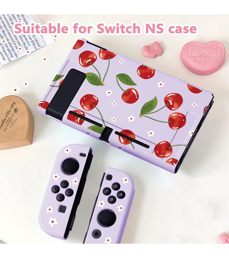 غلاف من مادة TPU الأرجواني الناعم لحماية Nintendo Switch NS Slim مقاوم للصدمات - Image 1