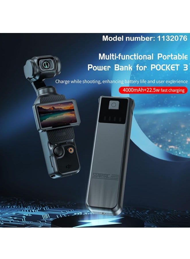 General Power Bank 22.5W Fast Charge Power Bank DJI Osmo Pocket 3 Plug & Play Handheld Extended Battery Grip Portable Power Bank Stick Accessory  - Image 2