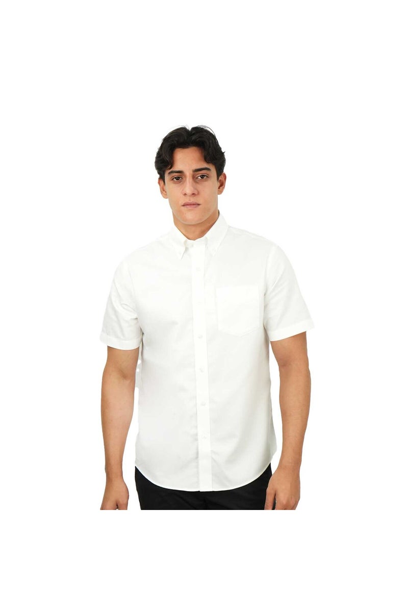 جيوردانو قميص رجالي أبيض قصير الأكمام - Image 1