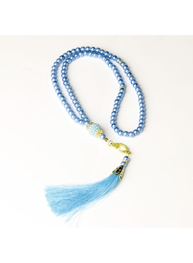NIBEMINENT 99 Muslim Prayer Beads Blue/6mm