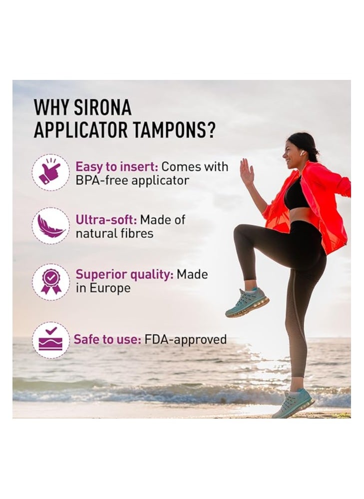 Sirona - Sirona Regular Flow Tampons with Applicator - 16 Pieces - Image 1
