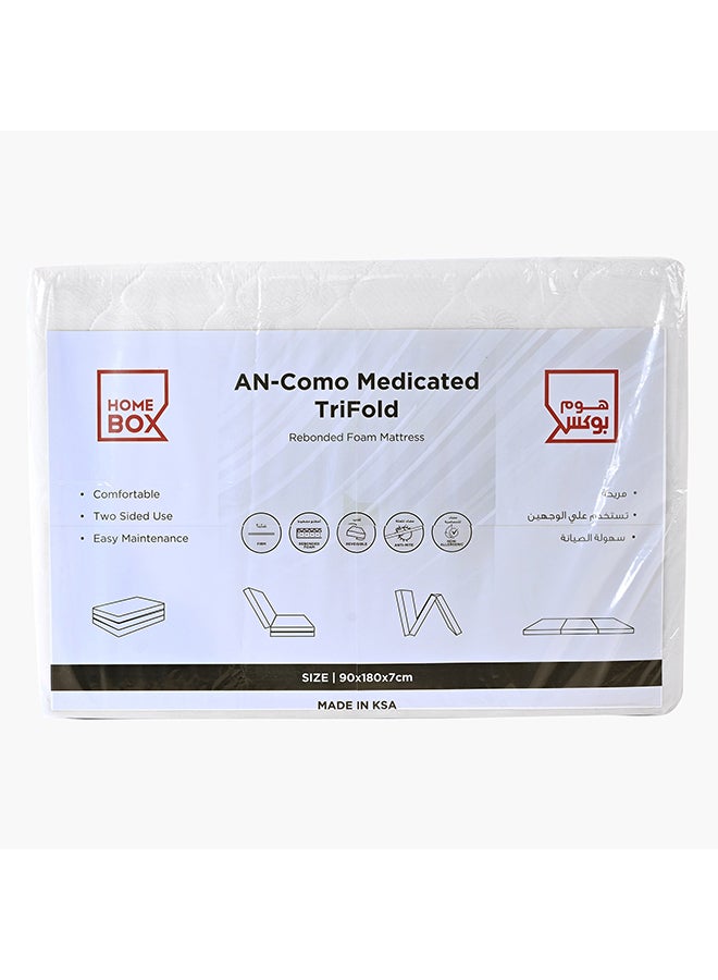 Home Box مرتبة مفردة من فوم معالج ثلاثي الطيات بصلابة متوسطة - 90x180x7 سم - Image 5