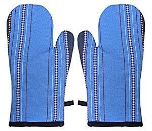 1pc Cotton Heat Resistant Oven Gloves Oven mitt Quilted LiningHeat Resistant Kitchen GlovesClassic Flame Oven Mitt Set Multicolor 
