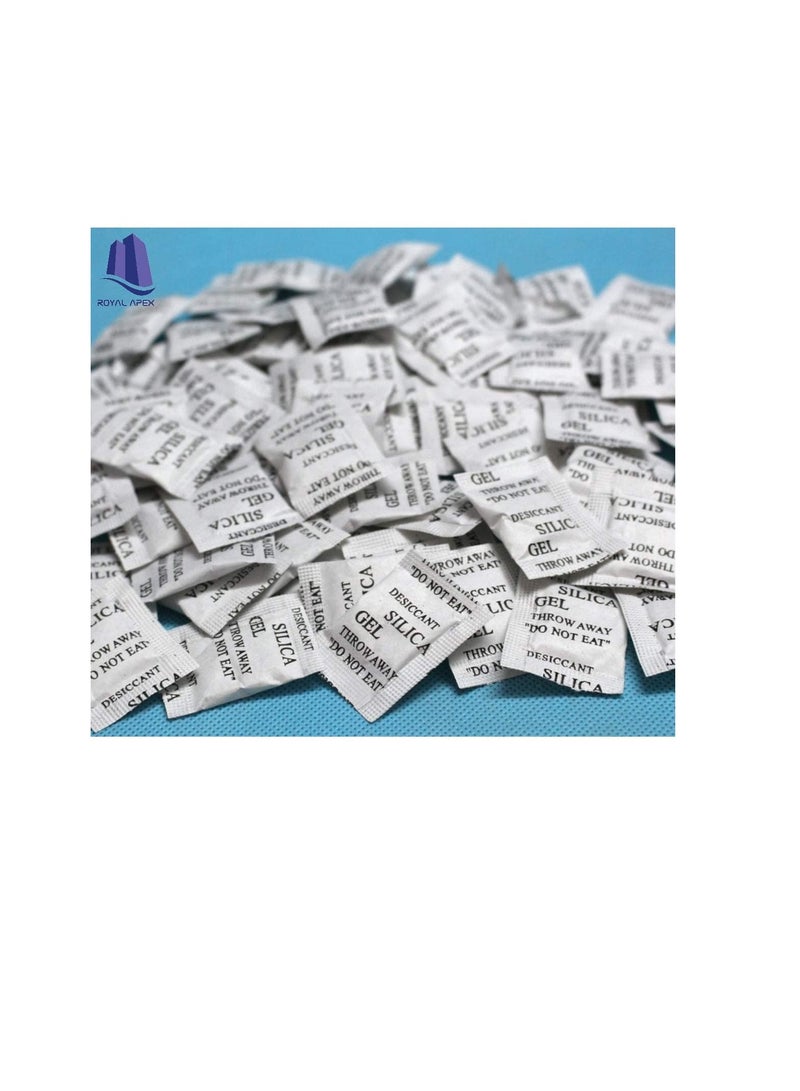 1 جرام Pkt غير سام من هلام السيليكا النقي المجفف ومزيل الرطوبة والرطوبة لغرفة المطبخ والملابس تخزين الطعام وأكياس امتصاص الرطوبة (10 قطعة) - Image 3