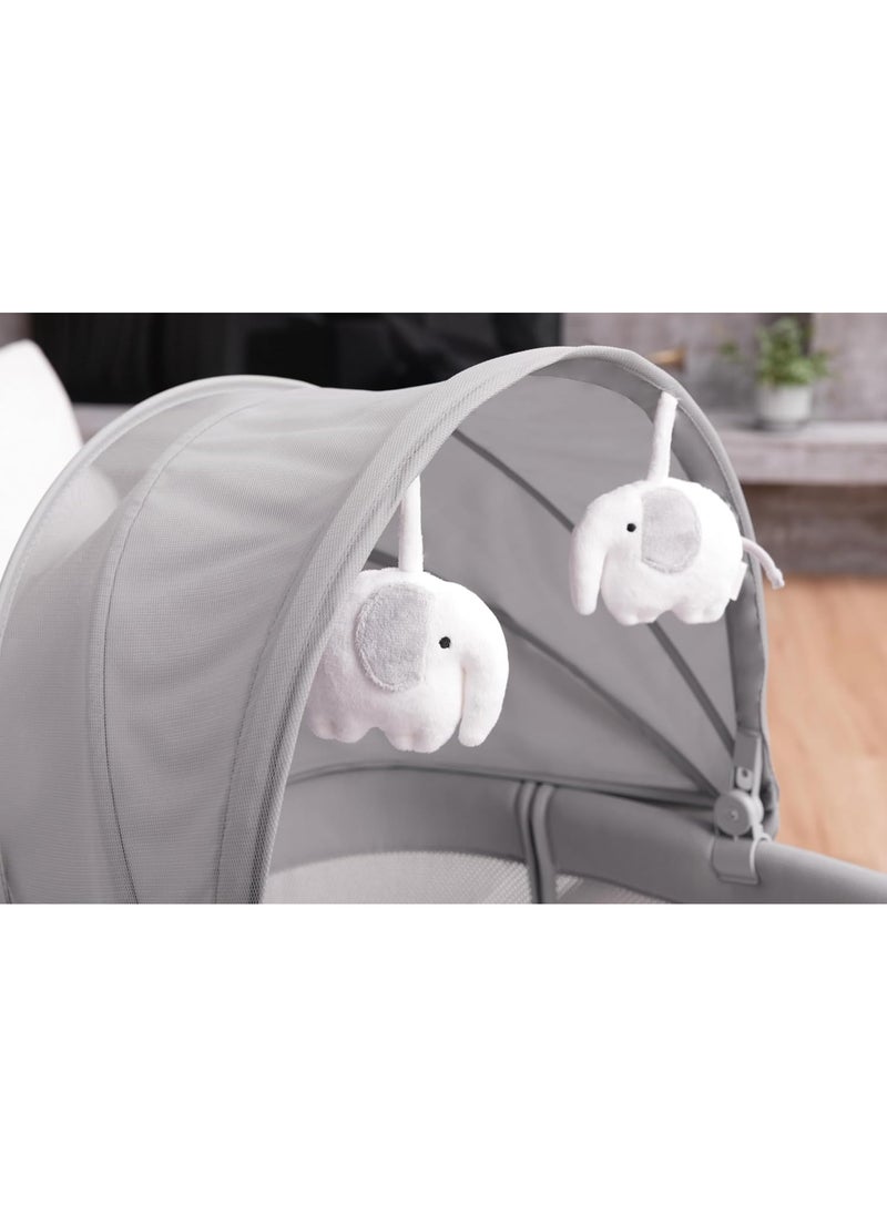 Mastela Auto Swing Mastela Dream Starlight Baby Bassinet Bedside Crib with Mosquito Net Birth+ to 12Months  - Image 3
