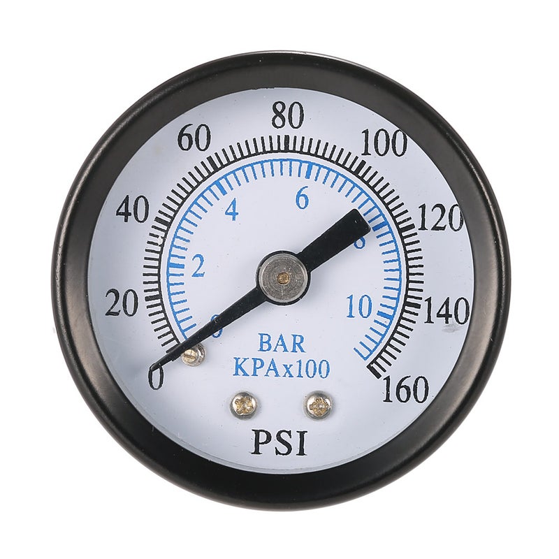 Pressure Gauge: Mini Size Compact Portable Design - Durable Metal Construction Long Lasting Performance Measuring Tool for Professional Mechanics, Home Repair and Industrial Pressure Testing - Image 2
