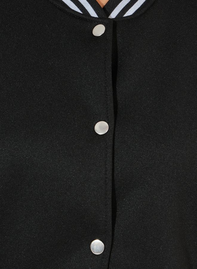 Styli Oversized Longline Varsity Bomber Jacket  - Image 5