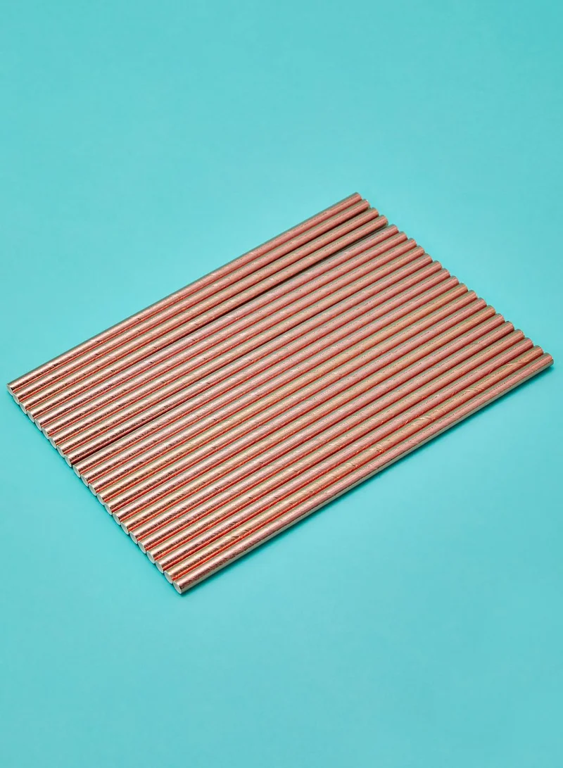Meri Meri Rose Gold Party Straws 24 Pack