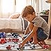 OTONOPI Toy Vehicle Push and Go Rescue Playset Diecast Mini Police Car Fire Engine Truck and Helicopter Toy in Semi Carrier Truck Gift for Toddlers Kids Boys - Image 4