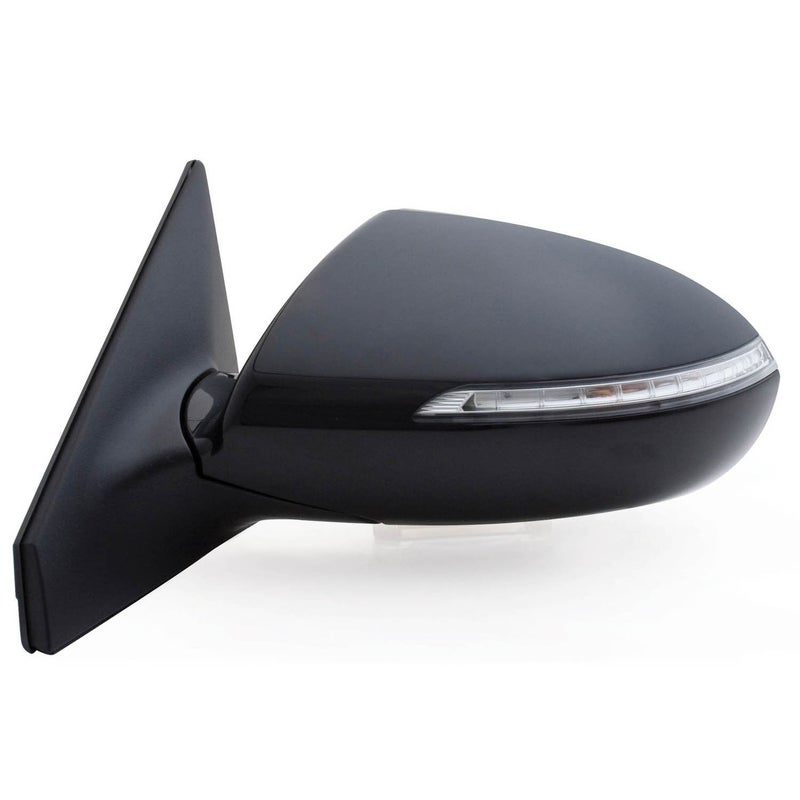 Fit System Driver Side Mirror for Kia Sportage wTurn Signal wo Power Folding Black PTM Foldaway Power