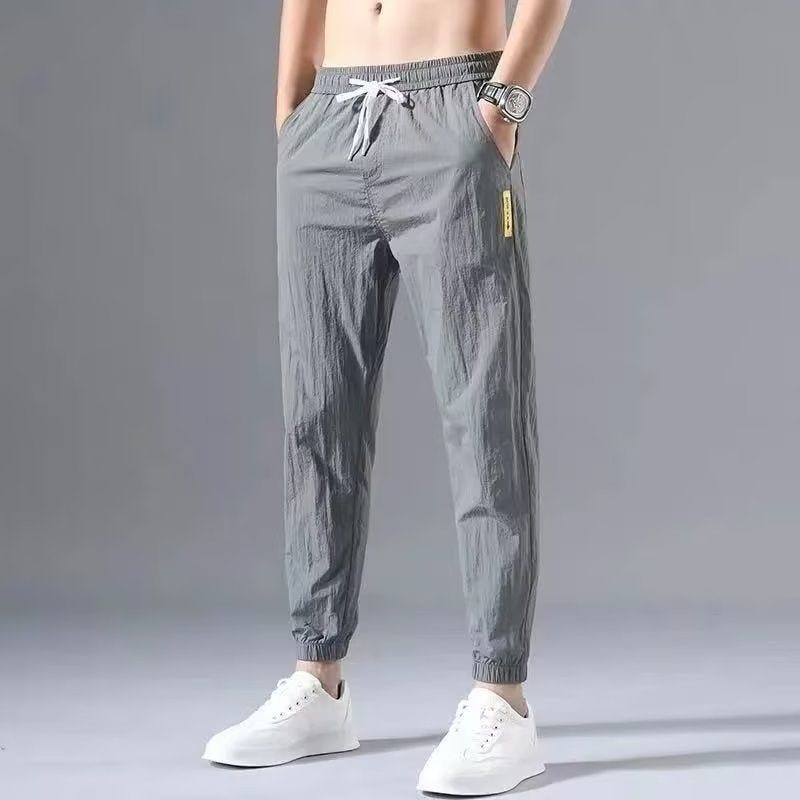 Summer Casual Mens Korean-style Trousers Black  - Image 2