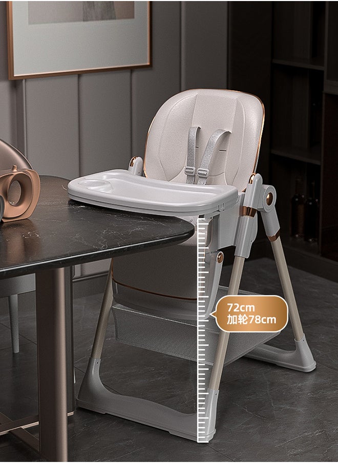 kiddoz Dining Baby High Chair - Grey  - Image 3
