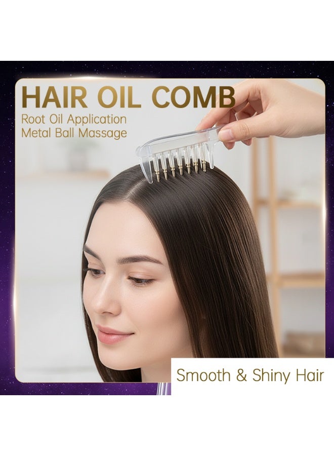 DubaiGallery Multi-Purpose Hair Scalp Massage Comb Set for Gentle Detangling and Styling, Comfortable Wide Tooth Brush Design, Suitable for Long, Short, Thick or Fine Hair, Perfect for Everyday Grooming, Relaxing Scalp Care and Home Use - Image 2