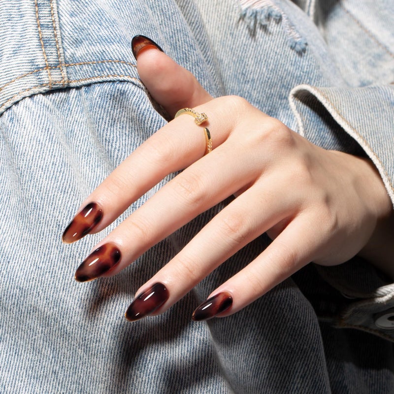 MAYCHAO 15ML Jelly Sheer Tortoise Gel Nail Polish 1Pc Transparent Hot Cocoa Amber Gel Polish Soak Off UV LED Translucent Nail Polish Nail Art Starter Manicure Salon DIY at Home, 0.5 OZ - Image 5