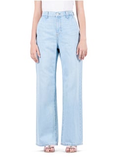 Web Denim Web Denim Women's High Waist Wide Leg Flare Jeans - Stylish Comfort Fit Denim Pants  - Image 2