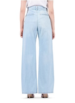 Web Denim Web Denim Women's High Waist Wide Leg Flare Jeans - Stylish Comfort Fit Denim Pants  - Image 3