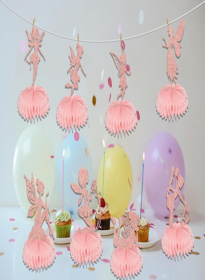 WFKLDF 8 Pcs Fairy Honeycomb Centerpieces Fairy Centerpieces for Tables Fairy Birthday Baby Shower Party Decorations Fairy Themed Party Decor Supplies - Image 4