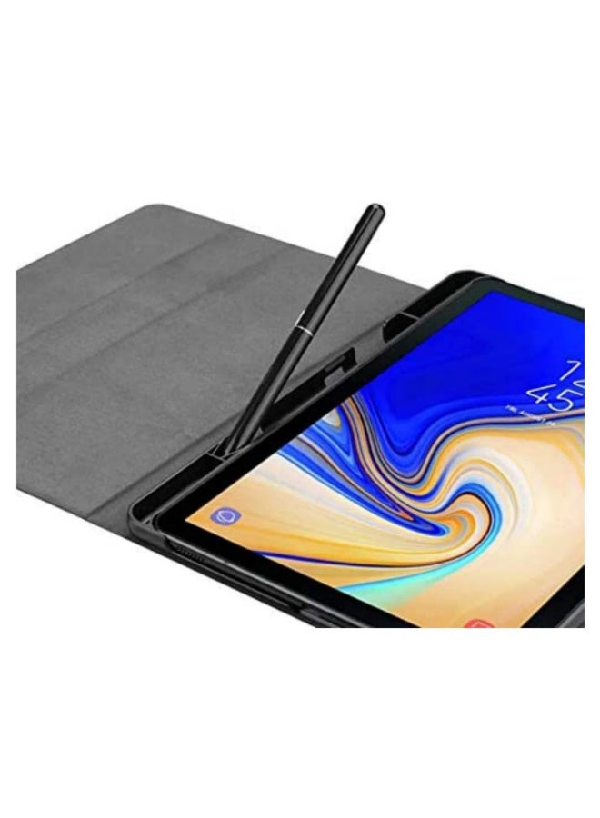 قطعة واحدة غطاء بحامل قلم لسامسونج جالاكسي تاب إس 4 2018 10.5 بوصة طراز T830 و SM-T835، غطاء ذكي مع حامل، تفعيل النوم والاستيقاظ التلقائي - Image 2